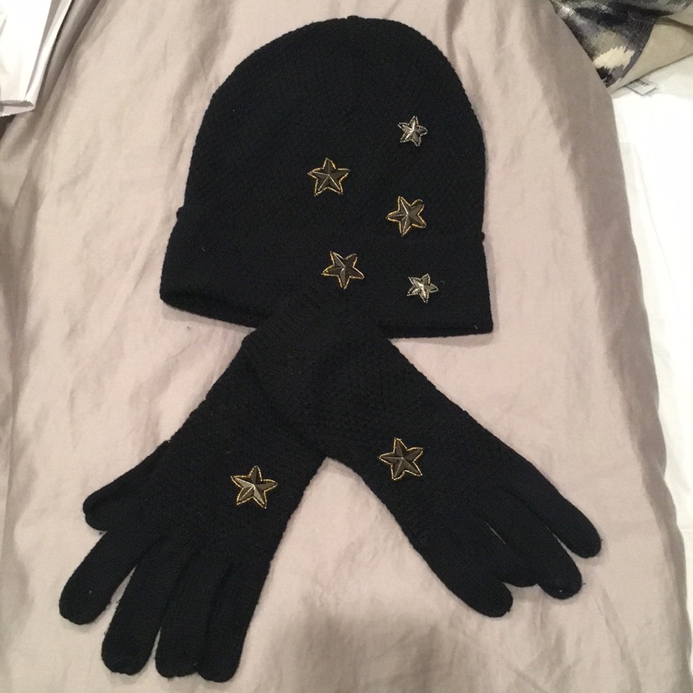 Bcbg hat and gloves set! Worn once time!